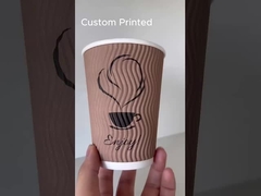 كوب الورق الكرافت الموجة الورق الجدار